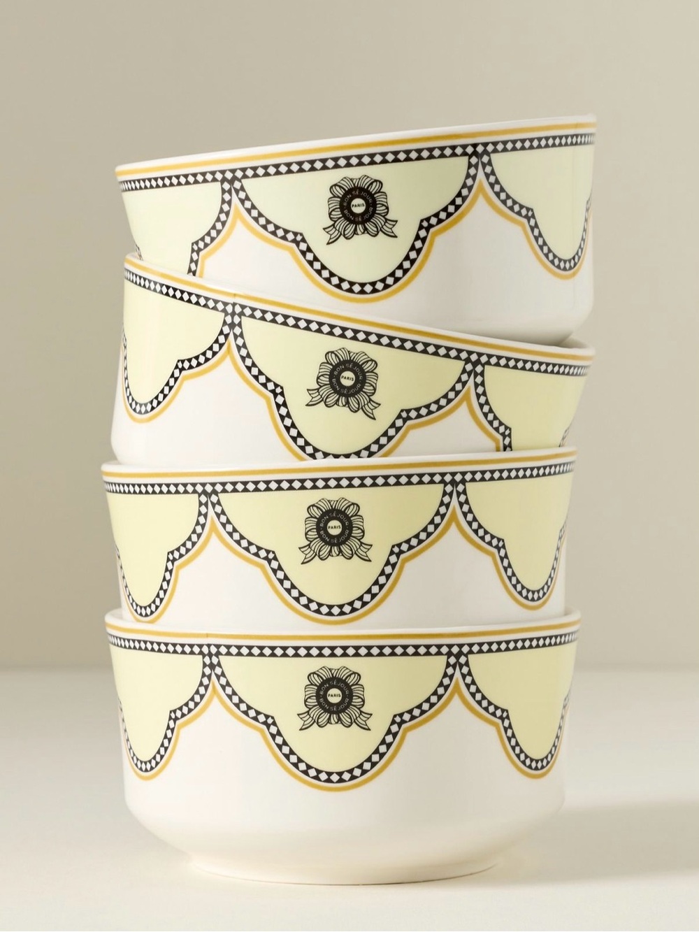 Anthropologie Louella Stoneware Bowls, Set of 4
